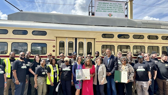 Historic PCC Trolley return to SEPTA's Route 15.