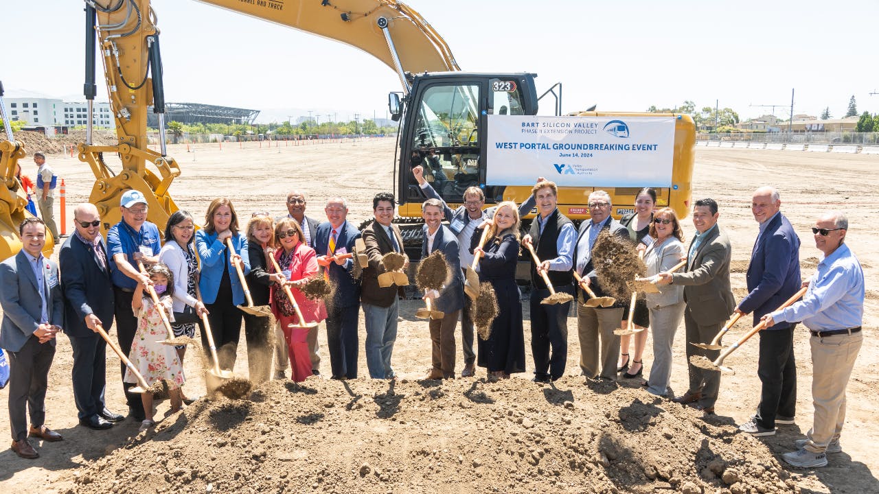 Santa Clara VTA breaks ground on BART Silicon Valley Phase II Extension Project.