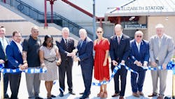 NJ Transit has cut the ribbon on the renovated Elizabeth Station. NJ Transit has cut the ribbon on the renovated Elizabeth Station.