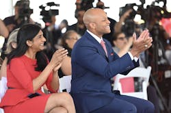 Maryland Lt. Gov. Aruna Miller and Maryland Gov. Wes Moore. Maryland Lt. Gov. Aruna Miller and Maryland Gov. Wes Moore.
