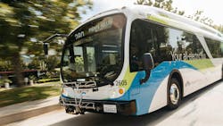 Foothill Transit bus. Foothill Transit bus.