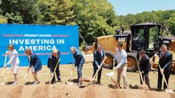 North Carolina Gov. Roy Cooper and USDOT have broken ground on the S-Line Project. North Carolina Gov. Roy Cooper and USDOT have broken ground on the S-Line Project.