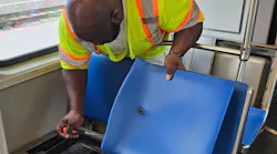 DART's vinyl seats.