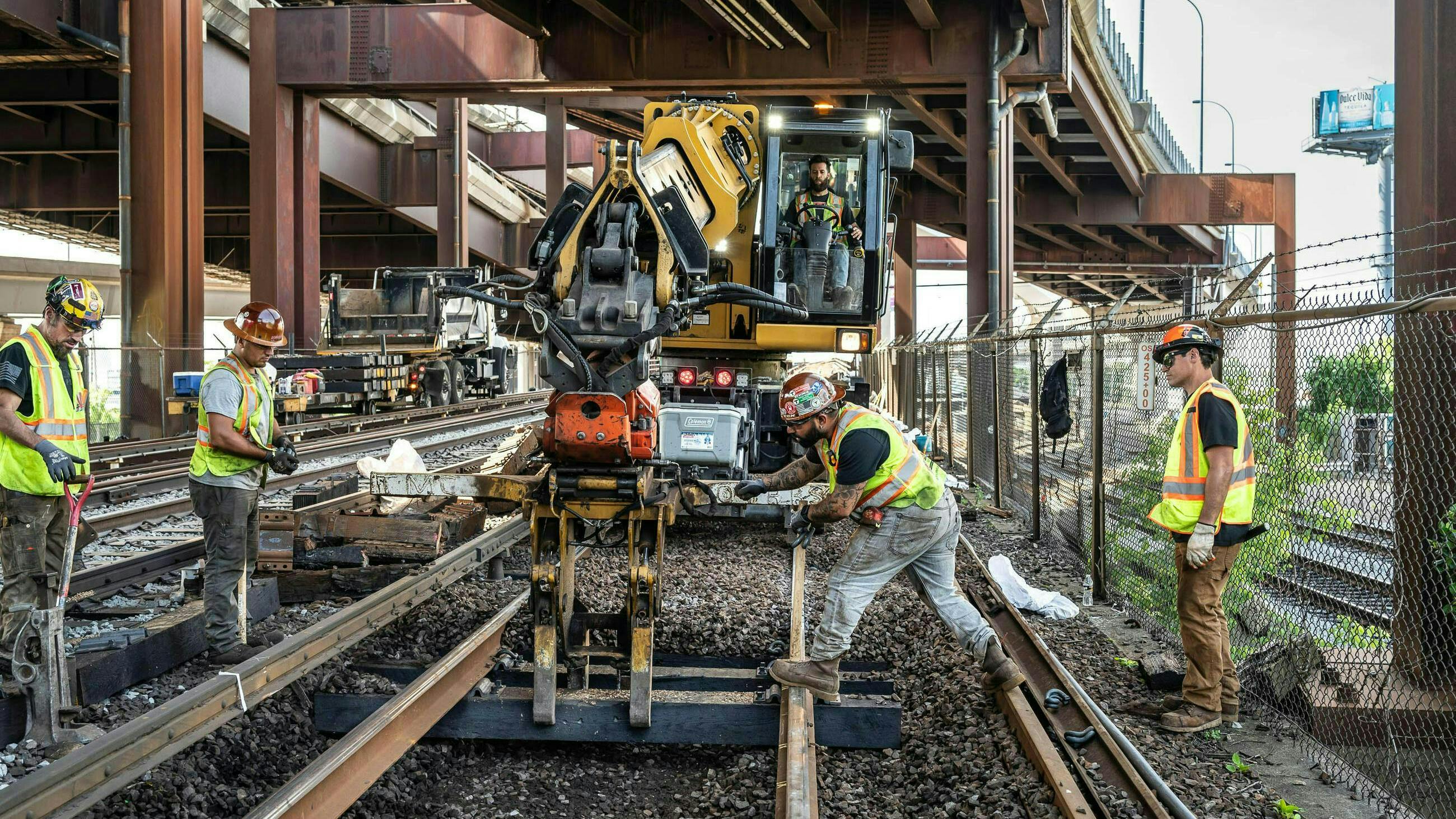MBTA track work is completed to introduce better rail safety.