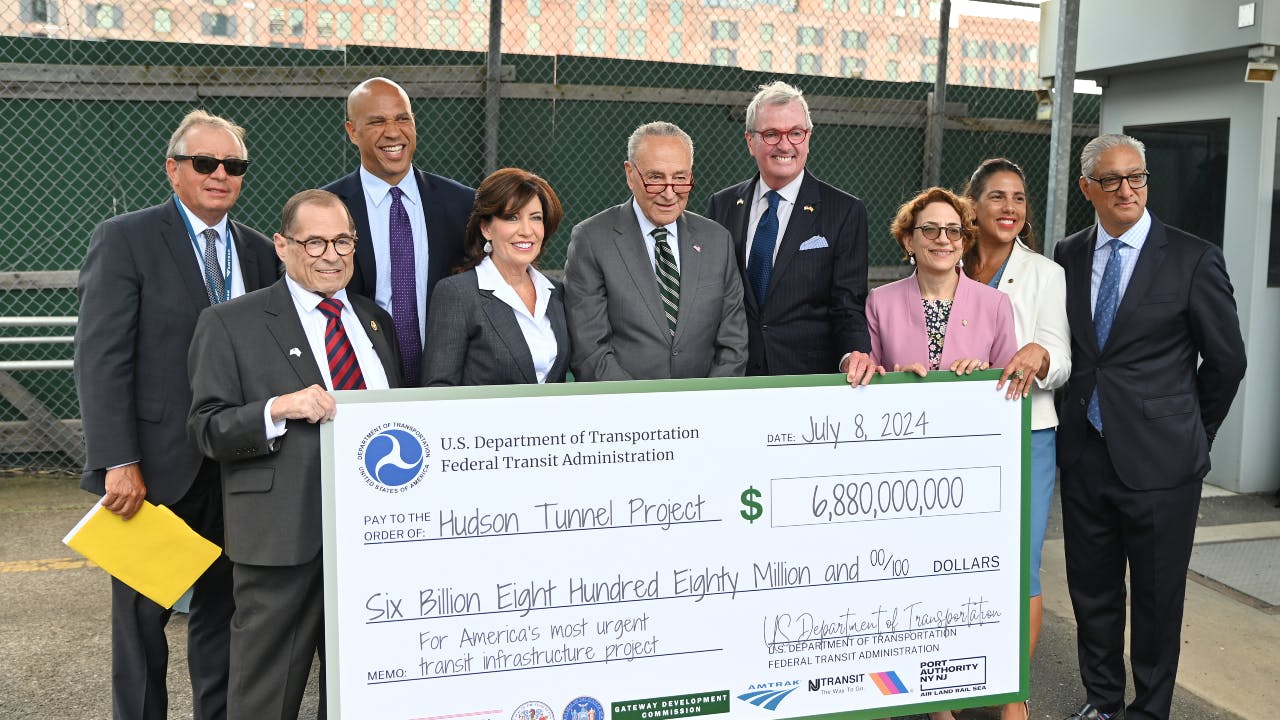 The Gateway Development Commission has received $12 billion in federal funding to build the Hudson River Tunnel and rehabilitate the existing North River Tunnel.