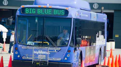 Big Blue Bus bus.