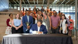 Seattle, Wash., Mayor Bruce Harrell signed into law legislation that will place the transportation levy on Seattle voters’ ballots in November 2024. Seattle, Wash., Mayor Bruce Harrell signed into law legislation that will place the transportation levy on Seattle voters’ ballots in November 2024.