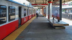 MBTA Red Line train. MBTA Red Line train.