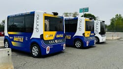 Self-driving technology test at JFK. Self-driving technology test at JFK.