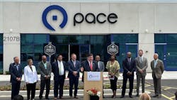 Illinois Gov. JB Pritzker addresses guests at grand opening of Pace’s new operations facility in Markham, Ill. Illinois Gov. JB Pritzker addresses guests at grand opening of Pace’s new operations facility in Markham, Ill.