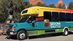 The city of Sedona is set to launch shuttle service on Aug. 29 The city of Sedona is set to launch shuttle service on Aug. 29