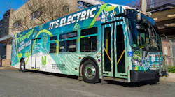 NJ Transit electric bus.
