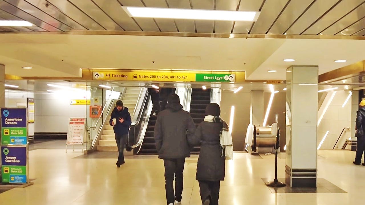 A rendering of the inside of the Midtown Bus Terminal.