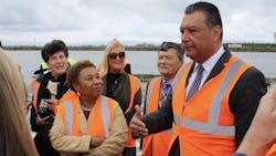 U.S. Sen. Alex Padilla (D-CA) discusses importance of renewable, clean hydrogen power across California on April 4, 2024. U.S. Sen. Alex Padilla (D-CA) discusses importance of renewable, clean hydrogen power across California on April 4, 2024.