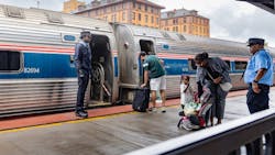 Amtrak is highlighting its accessibility program to celebrate the anniversary of the ADA. Amtrak is highlighting its accessibility program to celebrate the anniversary of the ADA.