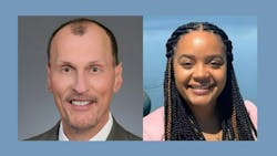 The MBTA has named Jeff Cook (left) as chief administrative officer and Alicia Gomes (right) as the inaugural executive director of light rail. The MBTA has named Jeff Cook (left) as chief administrative officer and Alicia Gomes (right) as the inaugural executive director of light rail.