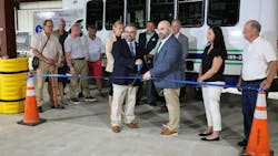 Connecticut Gov. Ned Lamont and Connecticut Department of Transportation Commissioner Garrett Eucalitto hosted a ceremony on July 29 to commemorate the grand opening of the new Northwestern Connecticut Transit District facility. Connecticut Gov. Ned Lamont and Connecticut Department of Transportation Commissioner Garrett Eucalitto hosted a ceremony on July 29 to commemorate the grand opening of the new Northwestern Connecticut Transit District facility.