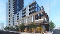 A rendering of TransLink's new mixed-use development project near the future Arbutus SkyTrain Station on West Broadway and Arbutus, B.C. A rendering of TransLink's new mixed-use development project near the future Arbutus SkyTrain Station on West Broadway and Arbutus, B.C.