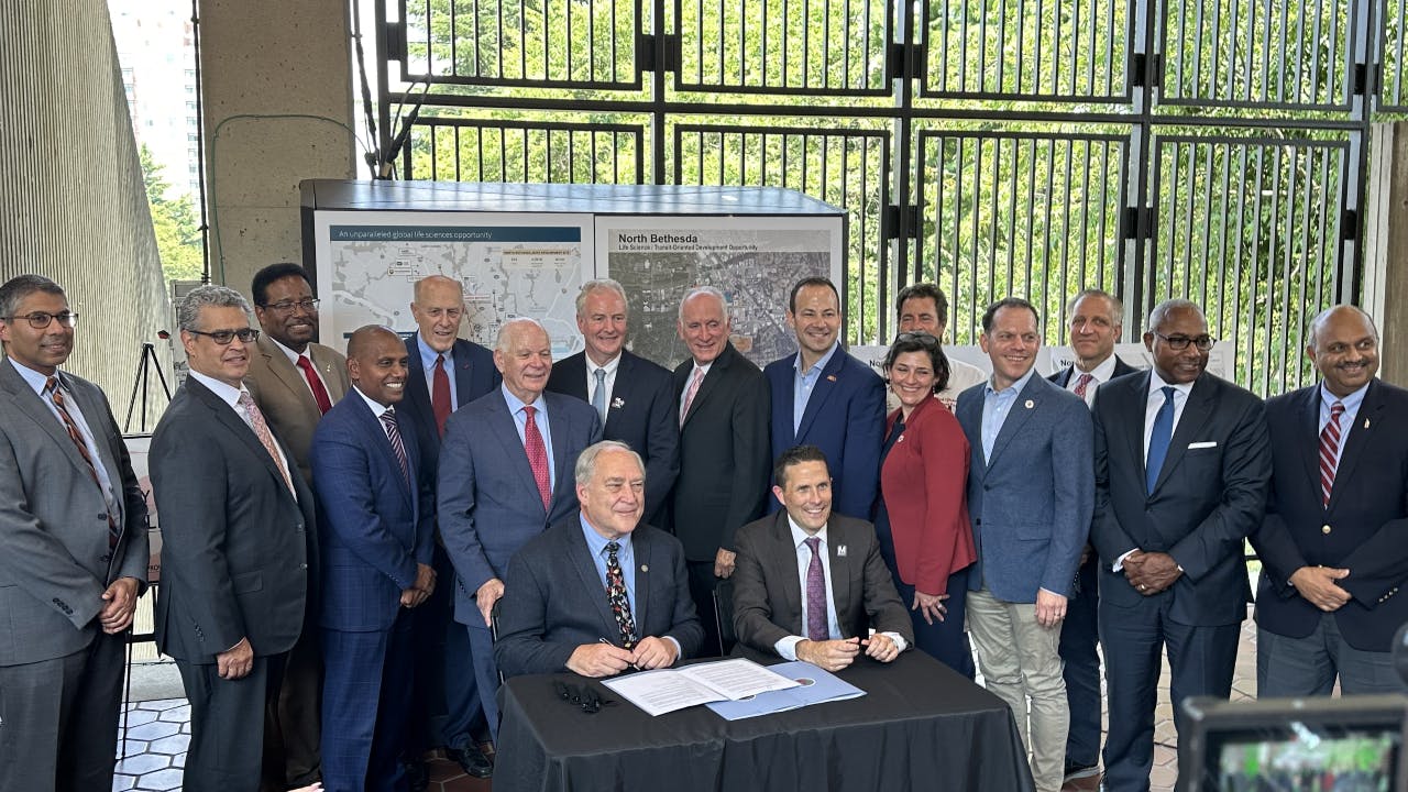 WMATA and Montgomery County officials launched an initiative July 24 to seek an experienced developer to build a major transit-oriented life sciences center at the North Bethesda Metrorail Station that will include housing, office, retail and public spaces.