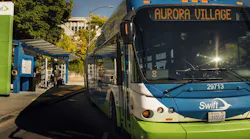 Swift Blue Line bus.