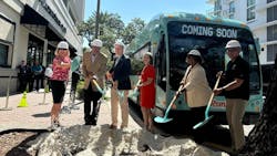 PSTA breaks ground on new SunRunner station near St. Pete Pier. PSTA breaks ground on new SunRunner station near St. Pete Pier.