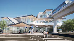 A rendering of the Surrey Langley SkyTrain project.