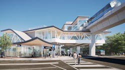 A rendering of the Surrey Langley SkyTrain project. A rendering of the Surrey Langley SkyTrain project.