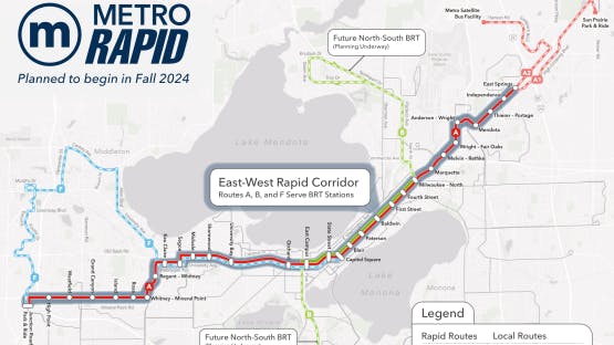City of Madison, Wis., to launch BRT system Sept. 22.