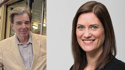 SEPTA has brought on Robert Brown (left) and Sarah Powell (right) to serve as deputy chief operating officer- cleaning and deputy chief transformation officer – safety culture. SEPTA has brought on Robert Brown (left) and Sarah Powell (right) to serve as deputy chief operating officer- cleaning and deputy chief transformation officer – safety culture.