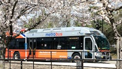 A WMATA Metrobus. A WMATA Metrobus.