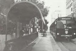 1980- The San Diego, Calif., Trolley is completed. 1980- The San Diego, Calif., Trolley is completed.