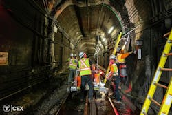Crews maximized this Red Line service suspension by performing additional work within the tunnel areas. Crews maximized this Red Line service suspension by performing additional work within the tunnel areas.