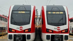Caltrain electric train. Caltrain electric train.