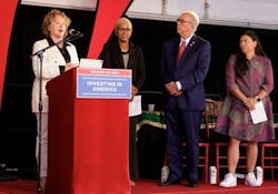 Pictured, from left to right: Westside Economic Alliance Executive Director Elizabeth Mazzara Myers, Washington County Commissioner Nafisa Fai, Hillsboro Mayor Steve Callaway and Beaverton Mayor Lacey Beaty. Pictured, from left to right: Westside Economic Alliance Executive Director Elizabeth Mazzara Myers, Washington County Commissioner Nafisa Fai, Hillsboro Mayor Steve Callaway and Beaverton Mayor Lacey Beaty.