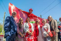 A Better Red ceremonial ‘first ride’ ended at Beaverton Transit Center, where Oregon Rep. Suzanne Bonamici (D-1) greeted the train. Pictured left to right: Hillsboro Mayor Steve Callaway, Beaverton Mayor Lacey Beaty, FTA Acting Administrator Veronica Vanterpool, U.S. Rep. Suzanne Bonamici, Washington County Commissioner Pam Treece, Oregon Department of Transportation Public Transportation Division Administrator Suzanne Carlson. A Better Red ceremonial ‘first ride’ ended at Beaverton Transit Center, where Oregon Rep. Suzanne Bonamici (D-1) greeted the train. Pictured left to right: Hillsboro Mayor Steve Callaway, Beaverton Mayor Lacey Beaty, FTA Acting Administrator Veronica Vanterpool, U.S. Rep. Suzanne Bonamici, Washington County Commissioner Pam Treece, Oregon Department of Transportation Public Transportation Division Administrator Suzanne Carlson.