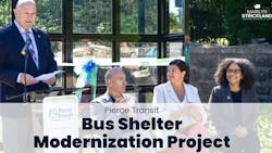 Pierce Transit launches bus shelter modernization project. Pierce Transit launches bus shelter modernization project.