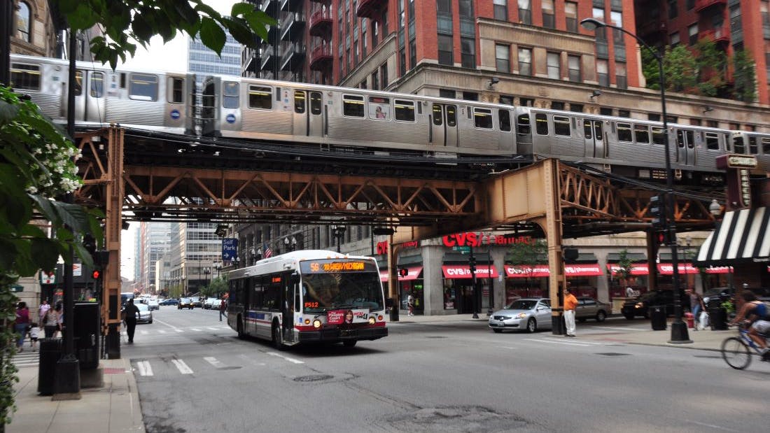 CTA bus loop.