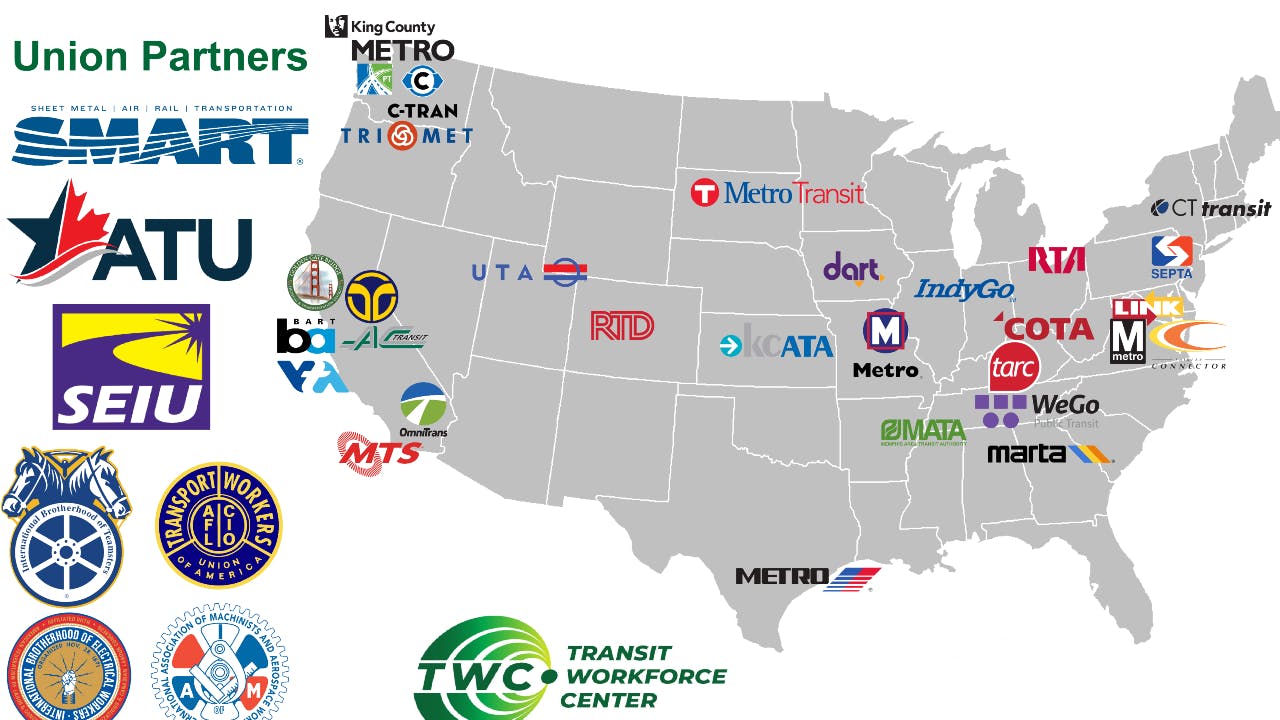 Transit Workforce Center launches interactive map that displays registered apprenticeship programs at U.S. transit agencies.