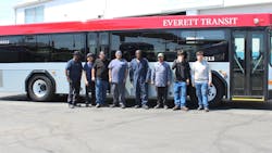 CCW delivers five refurbished transit buses to Everett Transit. CCW delivers five refurbished transit buses to Everett Transit.