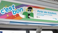 STM campaigns for good rider habits. STM campaigns for good rider habits.