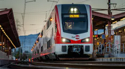 Caltrain's electric train.