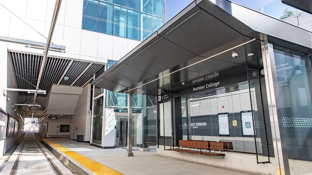 A rendering of the Finch West LRT project.