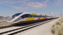 The FRA officially signed the $3 billion grant agreement awarded to the Nevada Department of Transportation (NDOT) for Brightline West. The FRA officially signed the $3 billion grant agreement awarded to the Nevada Department of Transportation (NDOT) for Brightline West.