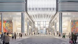 A rendering of the Midtown Bus Terminal project. A rendering of the Midtown Bus Terminal project.