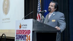 Milo Victoria accepts the Founders' Award during LIT's leadership luncheon at the Leadership Summit. Milo Victoria accepts the Founders' Award during LIT's leadership luncheon at the Leadership Summit.