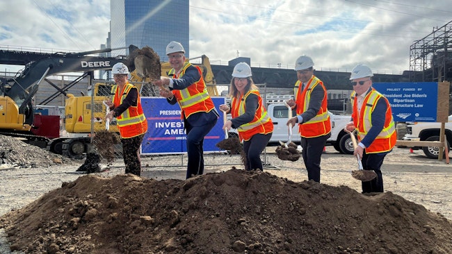 Amtrak CEO Stephen Gardner was joined by Federal Railroad Administrator Amit Bose, White House Deputy Assistant to the President for Infrastructure Implementation Samantha Silverberg and Rail Passengers Association President & CEO Jim Mathews to celebrate the start of construction for Amtrak’s new heavy maintenance facility at Penn Coach Yard in Philadelphia.