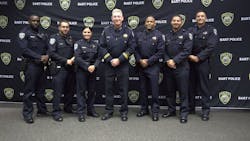 BART police officers. BART police officers.