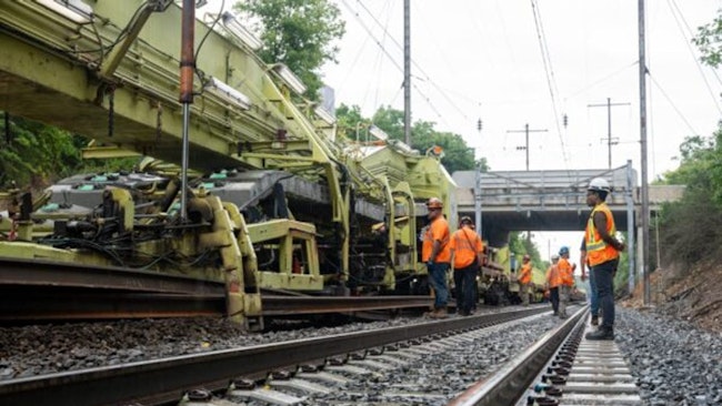 Amtrak’s Harrisburg Line Track Renewal Project progressing ahead of schedule.