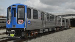 CTA 7000-series railcar. CTA 7000-series railcar.