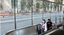 BART opens new escalator at Embarcadero Station . BART opens new escalator at Embarcadero Station .